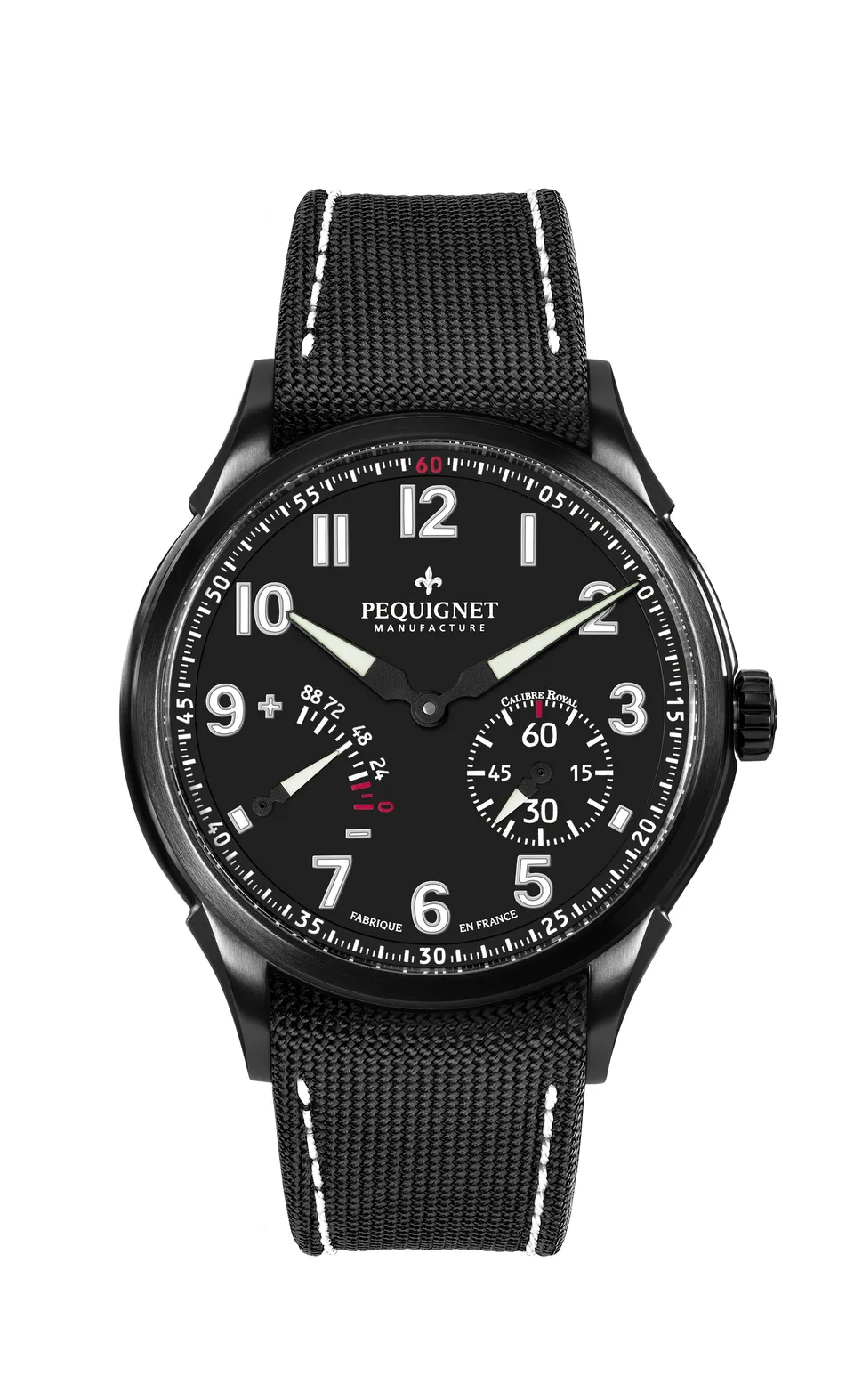 pequignet-royale-titane-montre-homme-noire-opaline-calibre-royal image 1