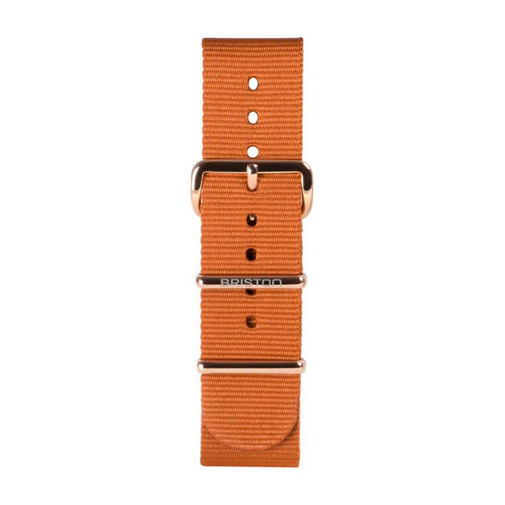 briston-clubmaster-classic-bracelet-type-nato-20-mm-marron-fonc image 3