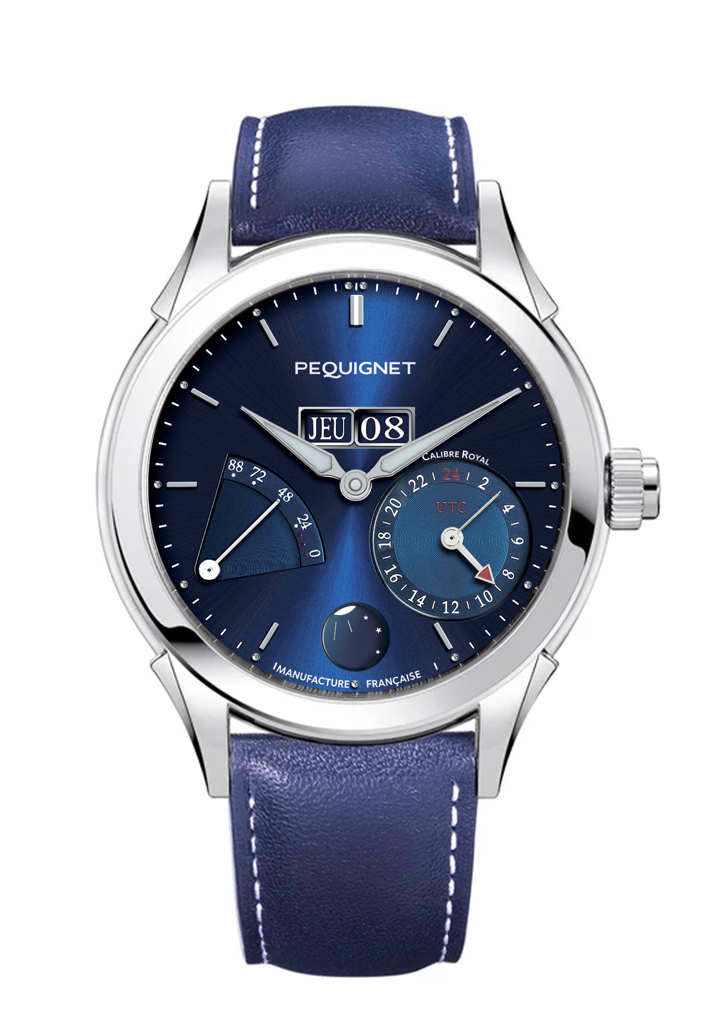 pequignet-royale-gmt-calibre-royal-homme-bleu image 3