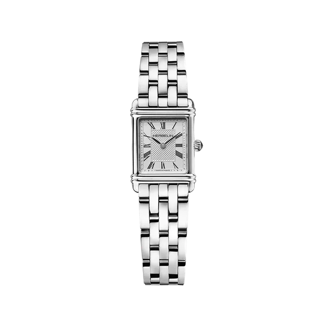 herbelin-art-d-co-quartz-femme-montre-acier-chiffres-romains image 1