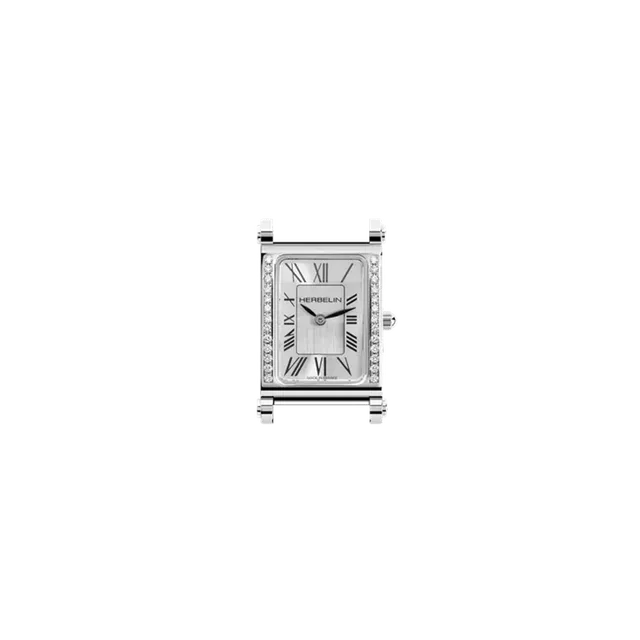 herbelin-antar-s-bo-tier-galb-quartz-femme-acier-diamants-chiffres-romains image 1