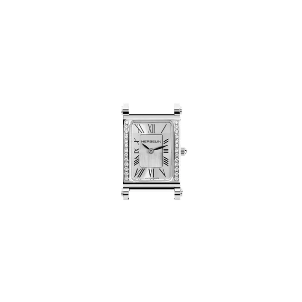 herbelin-antar-s-bo-tier-galb-quartz-femme-acier-diamants-chiffres-romains image 1