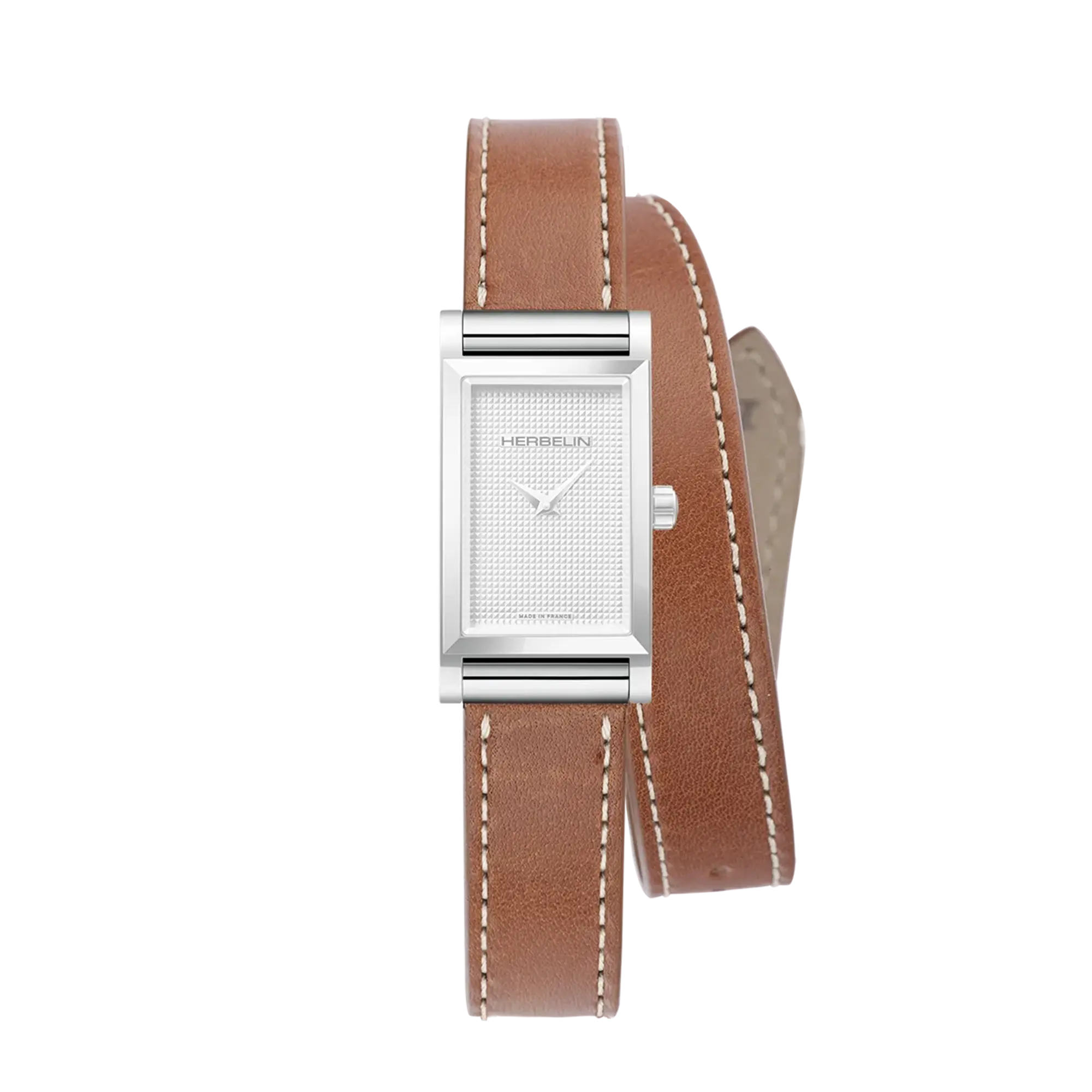 herbelin-antar-s-bracelet-double-camel-cuir image 2