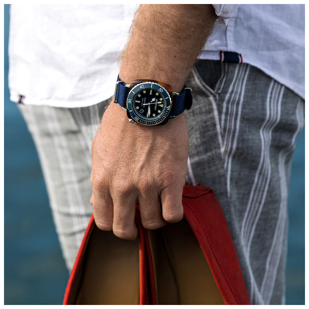 briston-clubmaster-diver-pro-hms-auto-44-mm-bleu-marine-300-m image 4