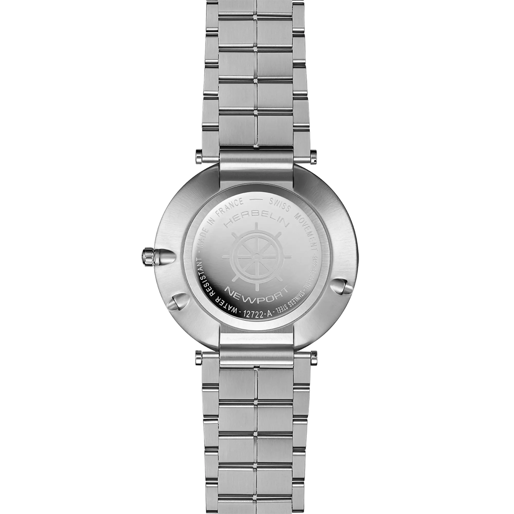 herbelin-newport-slim-phase-de-lune-acier-montre-homme-ultra-fine image 4