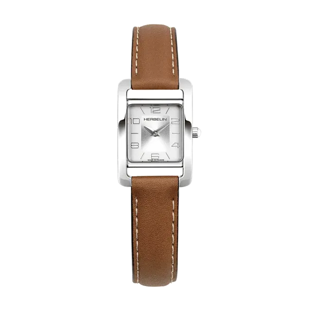 herbelin-ve-avenue-quartz-dame-nacre-cuir-brun image 1