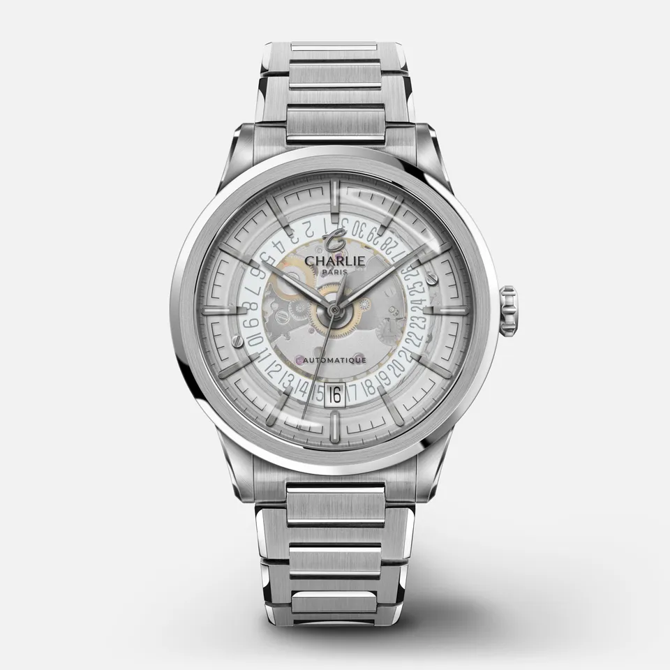 charlie-paris-alliance-saphir-blanc-39-5mm-montre-squelette-automatique image 1