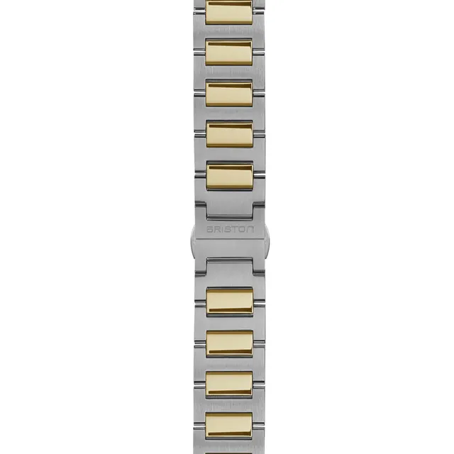 briston-streamliner-kennedy-bracelet-acier-medio-18-mm-bicolore-or-jaune image 1