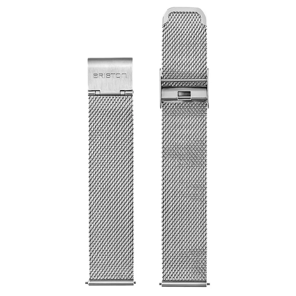 briston-clubmaster-classic-bracelet-maille-milanaise-18-mm-acier image 1