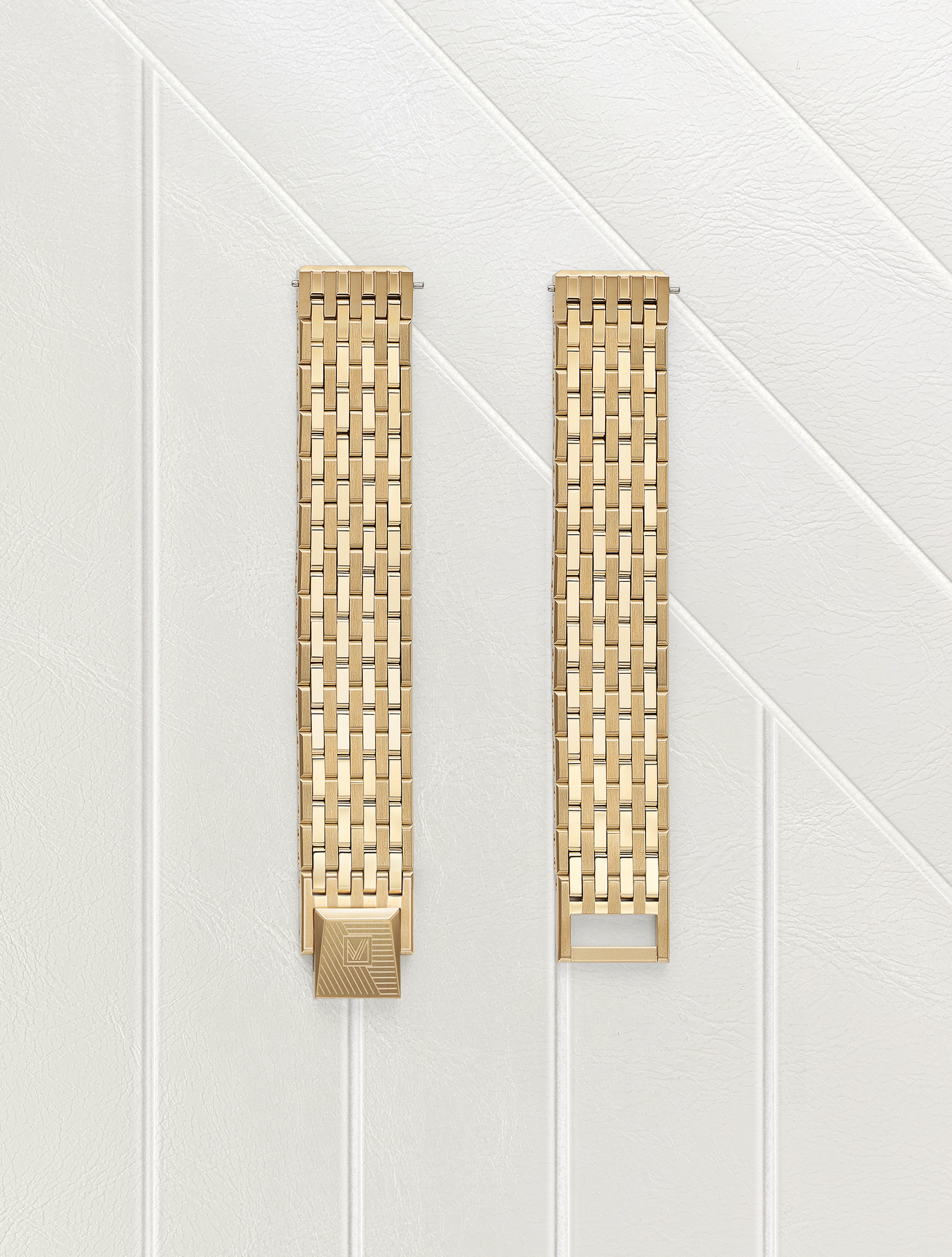 march-la-b-bracelet-acier-9-maillons-dor-plats-14mm image 1