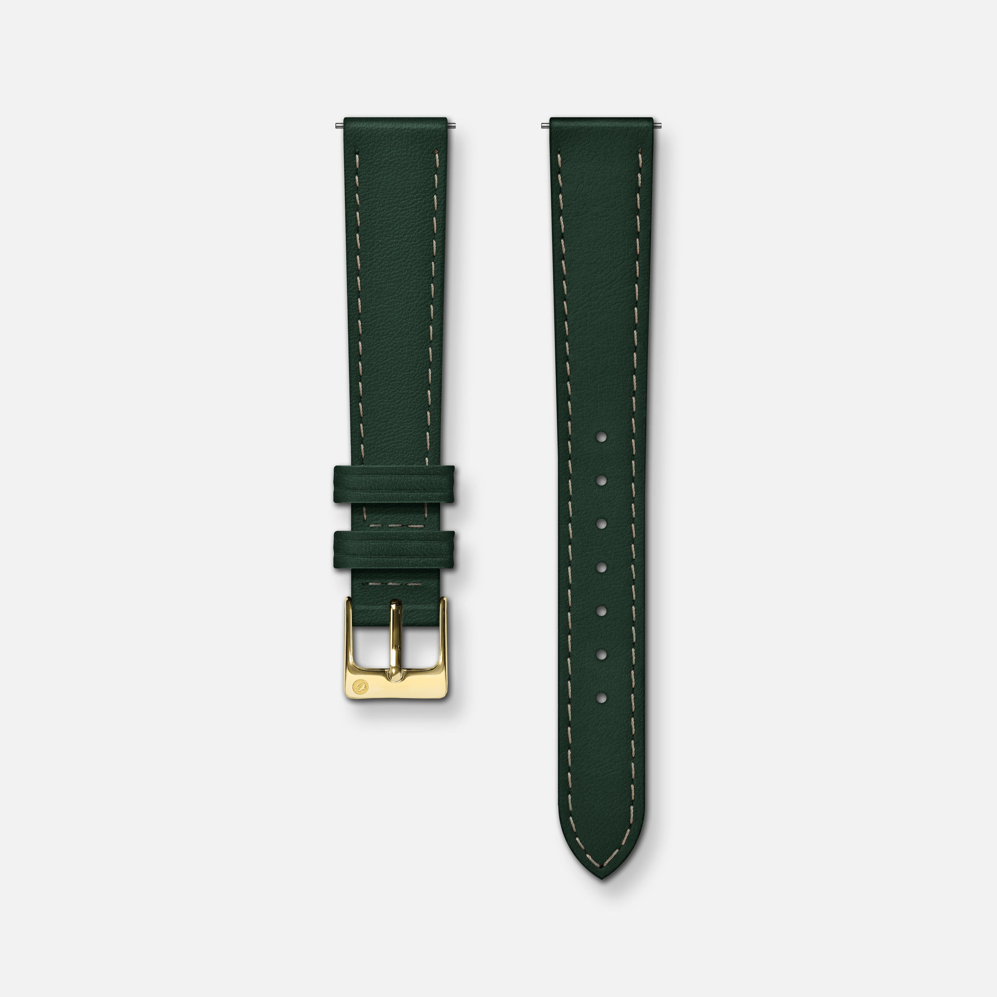 charlie-paris-bracelet-cuir-vert-14mm-boucle-ardillon-interchangeable image 3