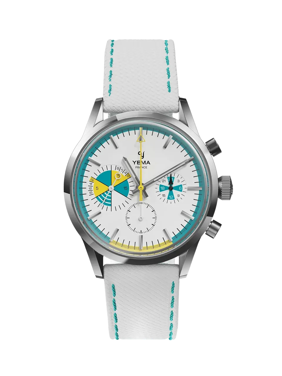 yema-yachtingraf-croisi-re-meca-quartz-montre-sport-chic-cuir image 1