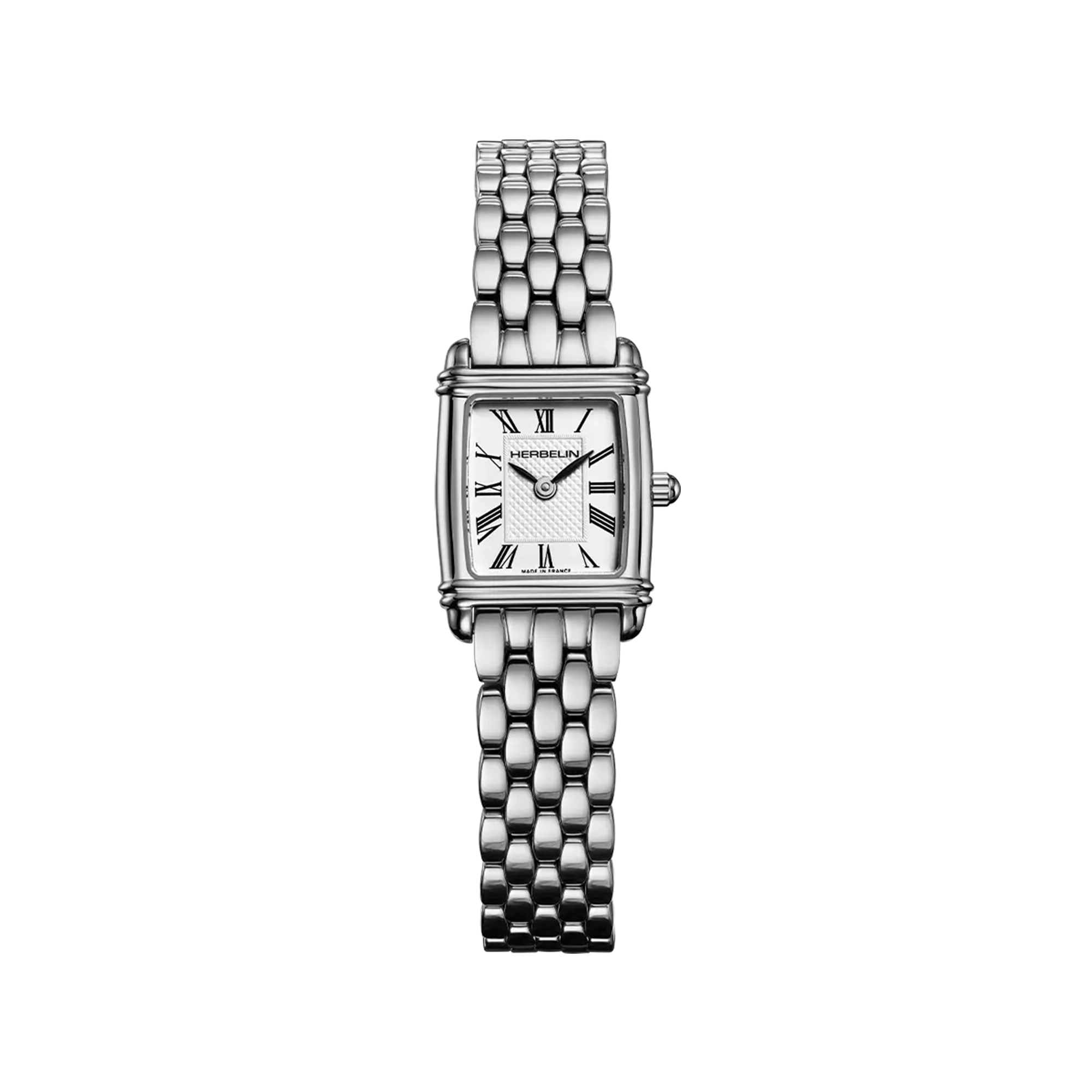 herbelin-art-d-co-montre-femme-acier-cadran-chiffres-romains image 1