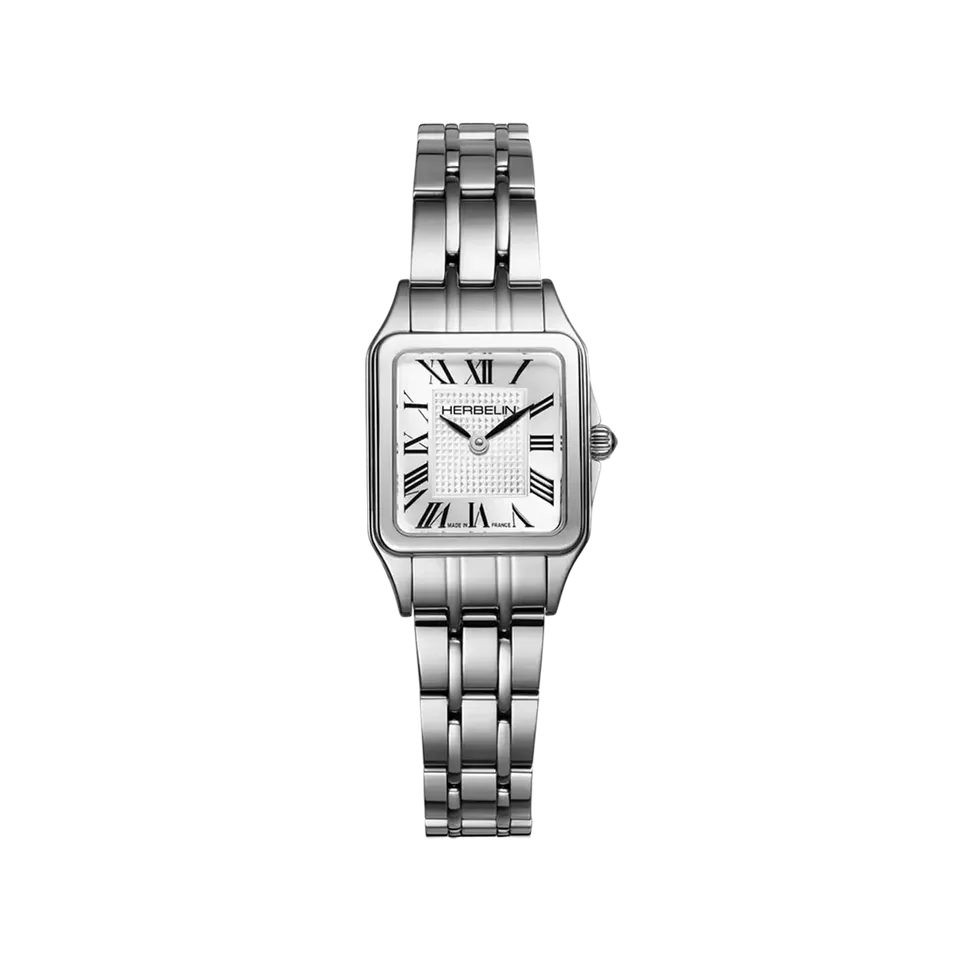 herbelin-luna-mini-quartz-montre-femme-acier-18-6-x-20-mm image 1