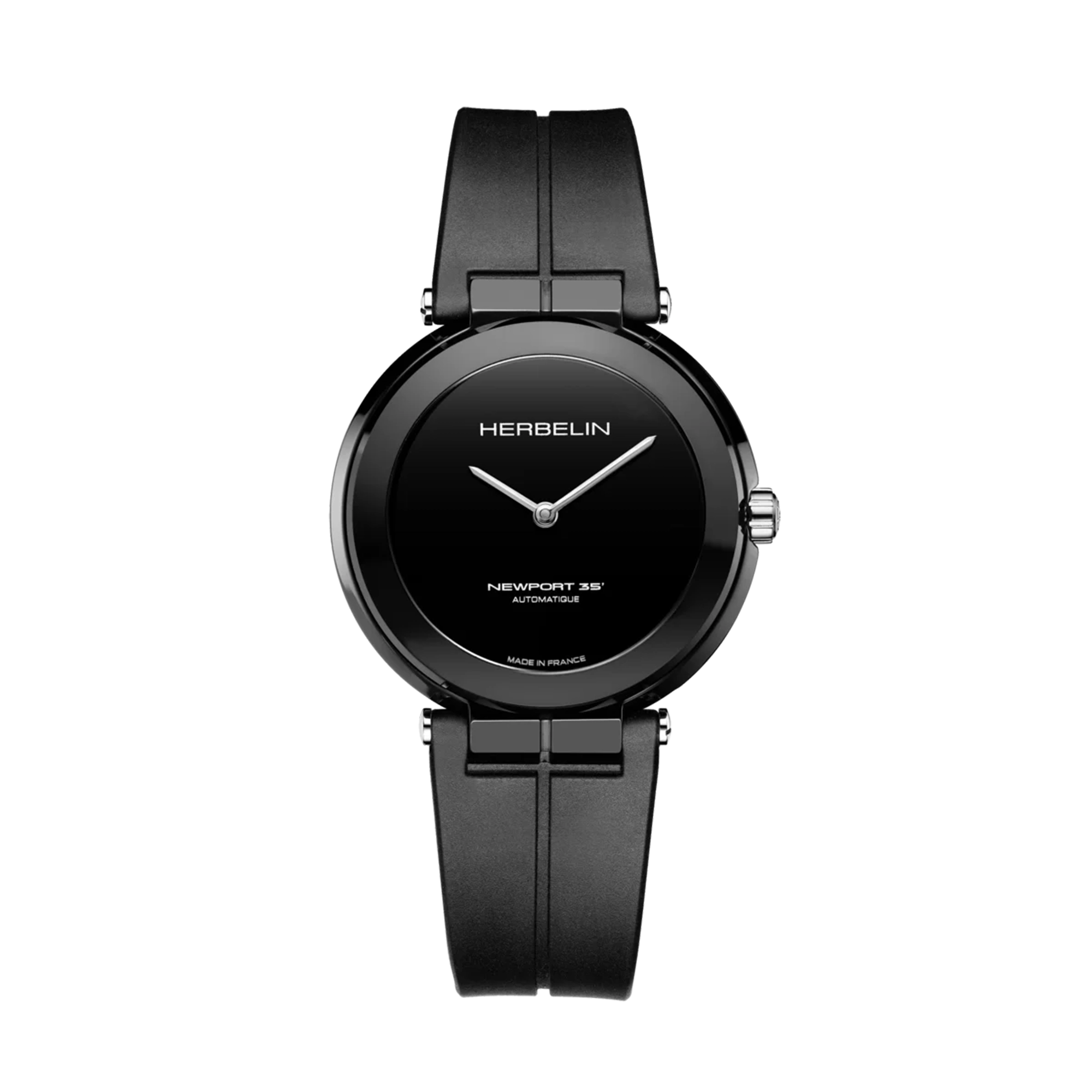 herbelin-newport-automatique-c-ramique-noire-montre-femme-dition-limit-e image 1