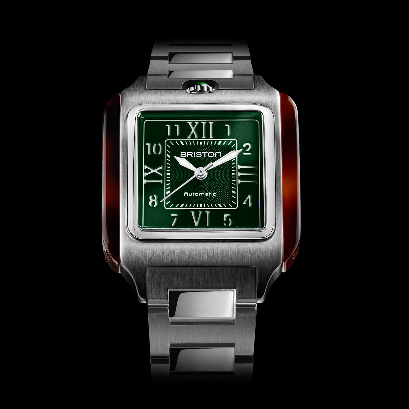 briston-streamliner-kennedy-montre-automatique-36x36-mm-verte-acier image 3