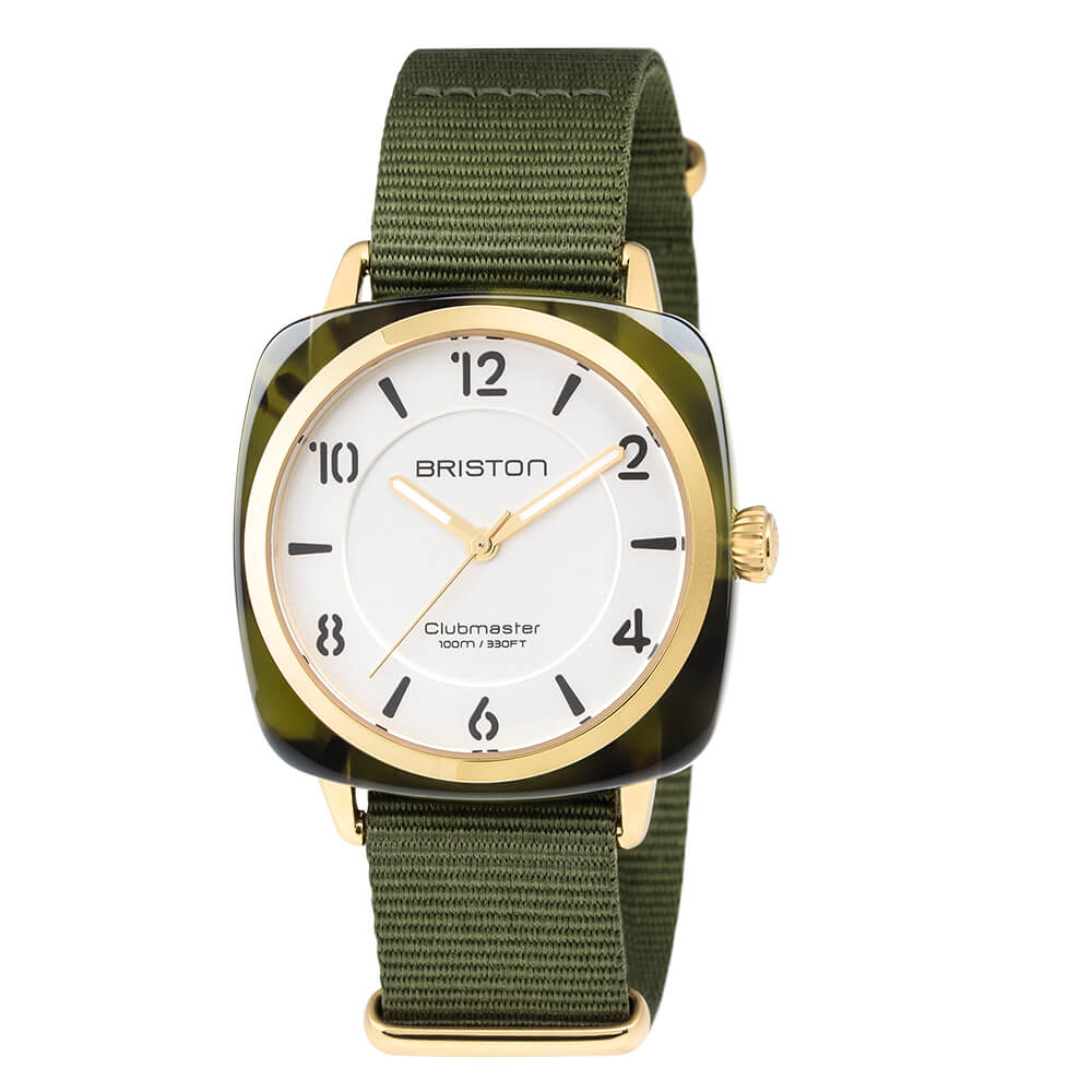 briston-clubmaster-classic-bracelet-nato-18-mm-vert-militaire image 4