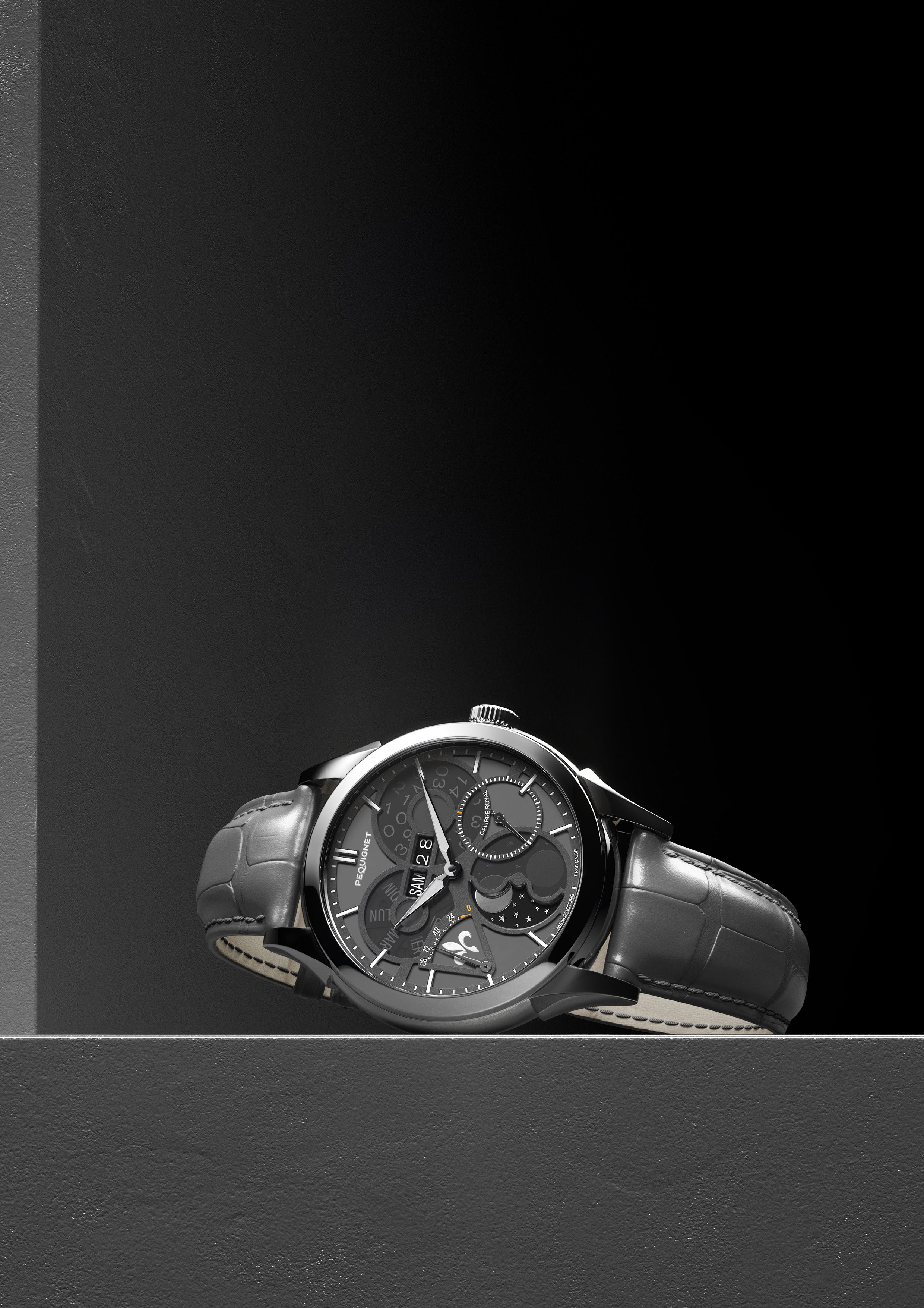 pequignet-royale-saphir-gris-d-ombre-montre-calibre-royal-homme image 3