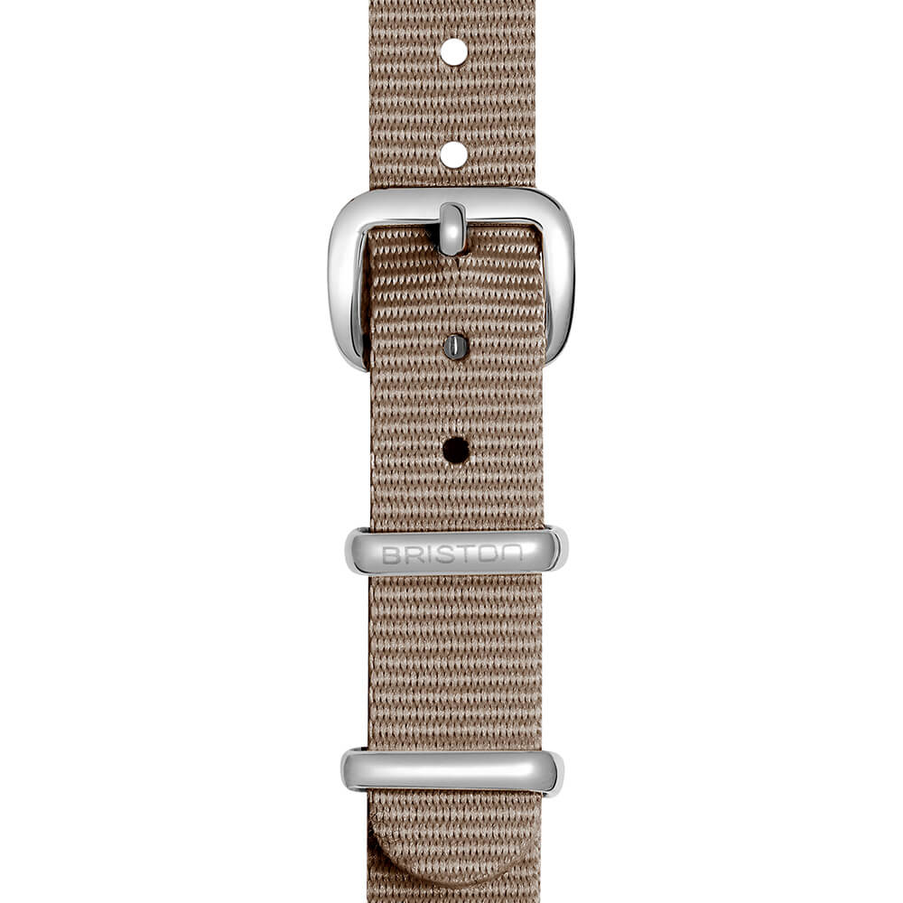 briston-clubmaster-lady-bracelet-type-nato-12-mm-taupe image 2