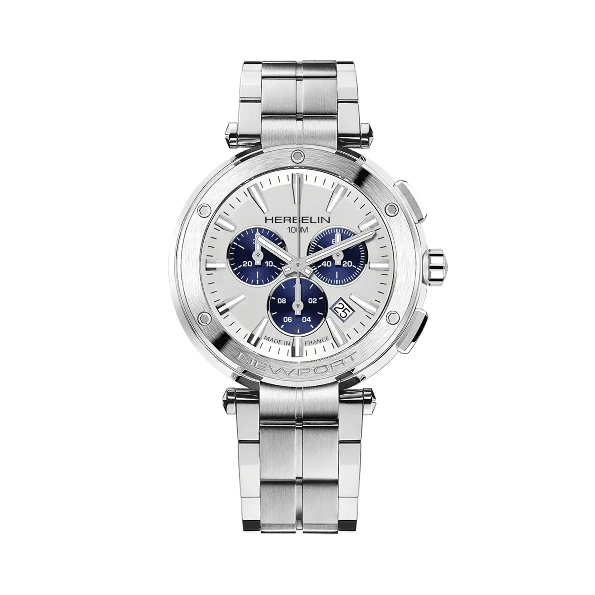 herbelin-newport-chronographe-quartz-montre-homme-acier image 1