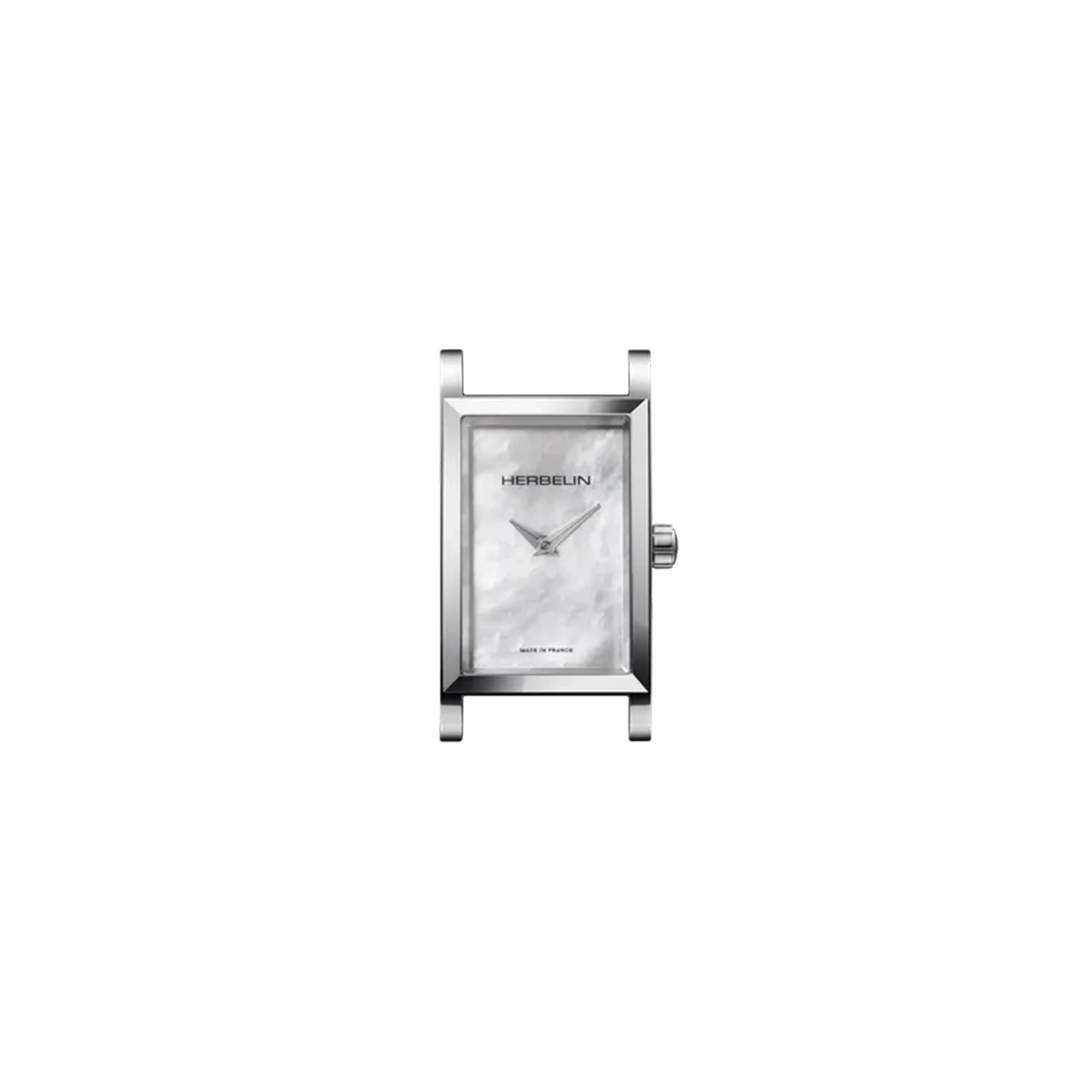 herbelin-antar-s-bo-tier-rectangle-quartz-nacre-acier-facette image 1