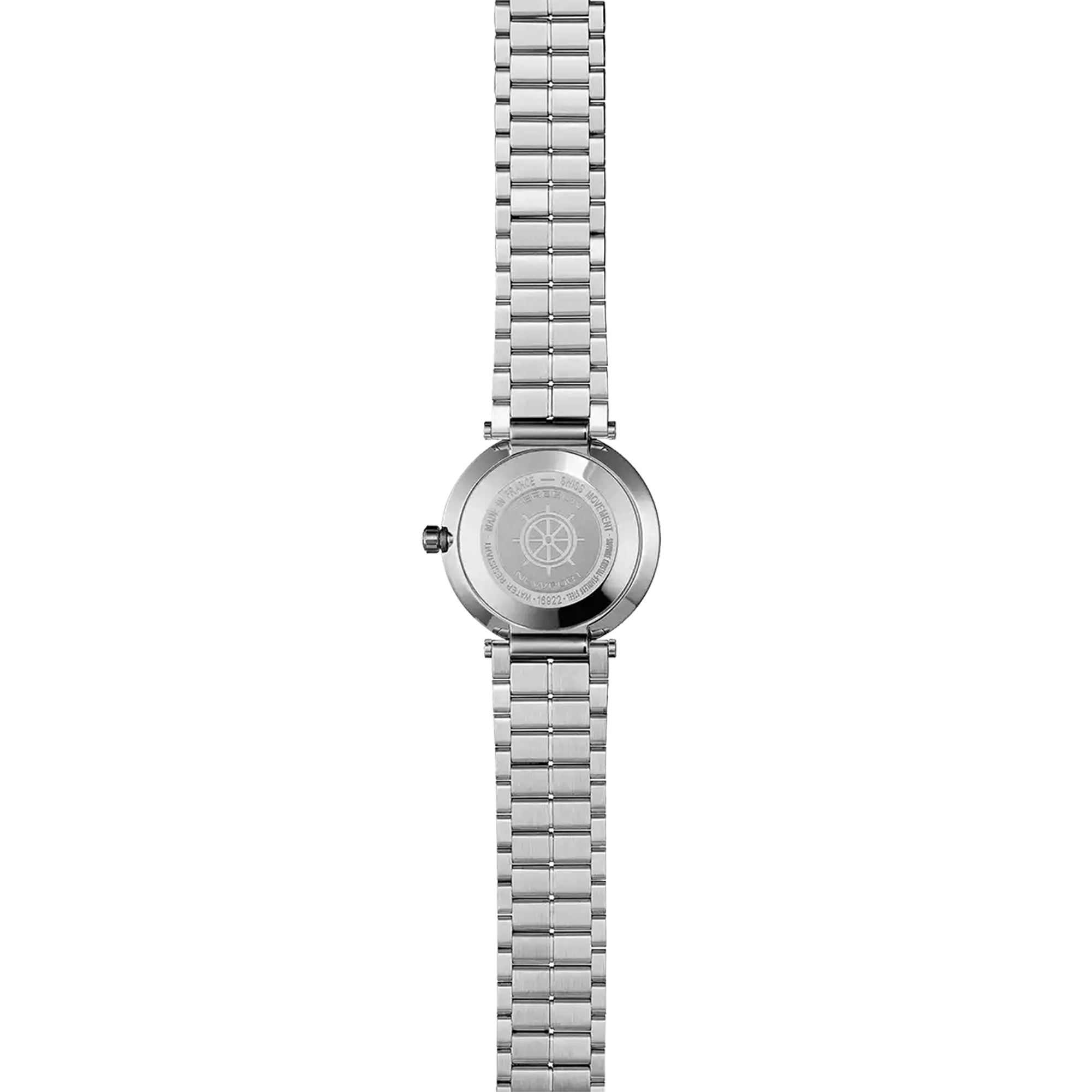 herbelin-newport-slim-quartz-montre-femme-acier-nacre-chiffres-romains-bleus image 4