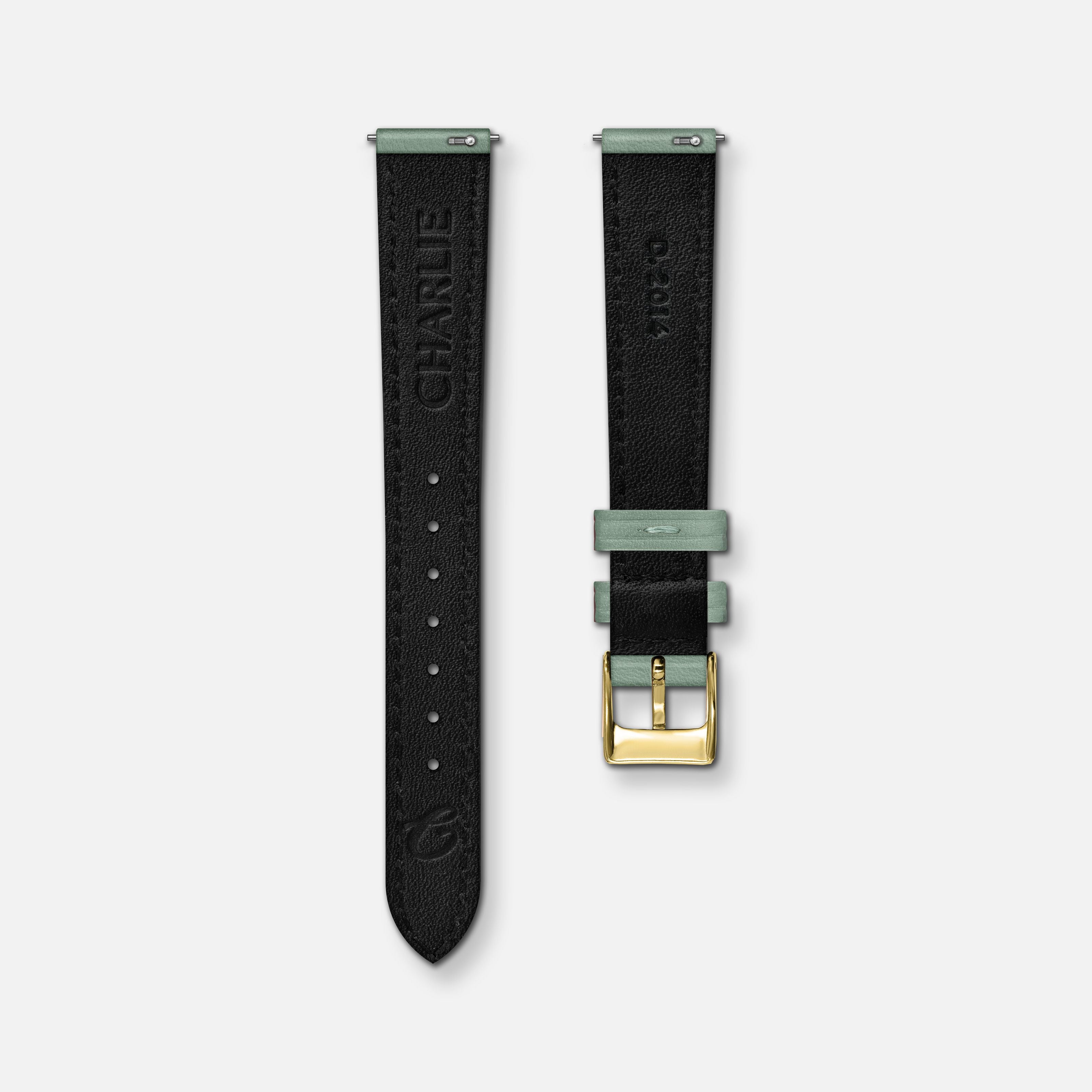 charlie-paris-bracelet-cuir-sauge-14mm image 6
