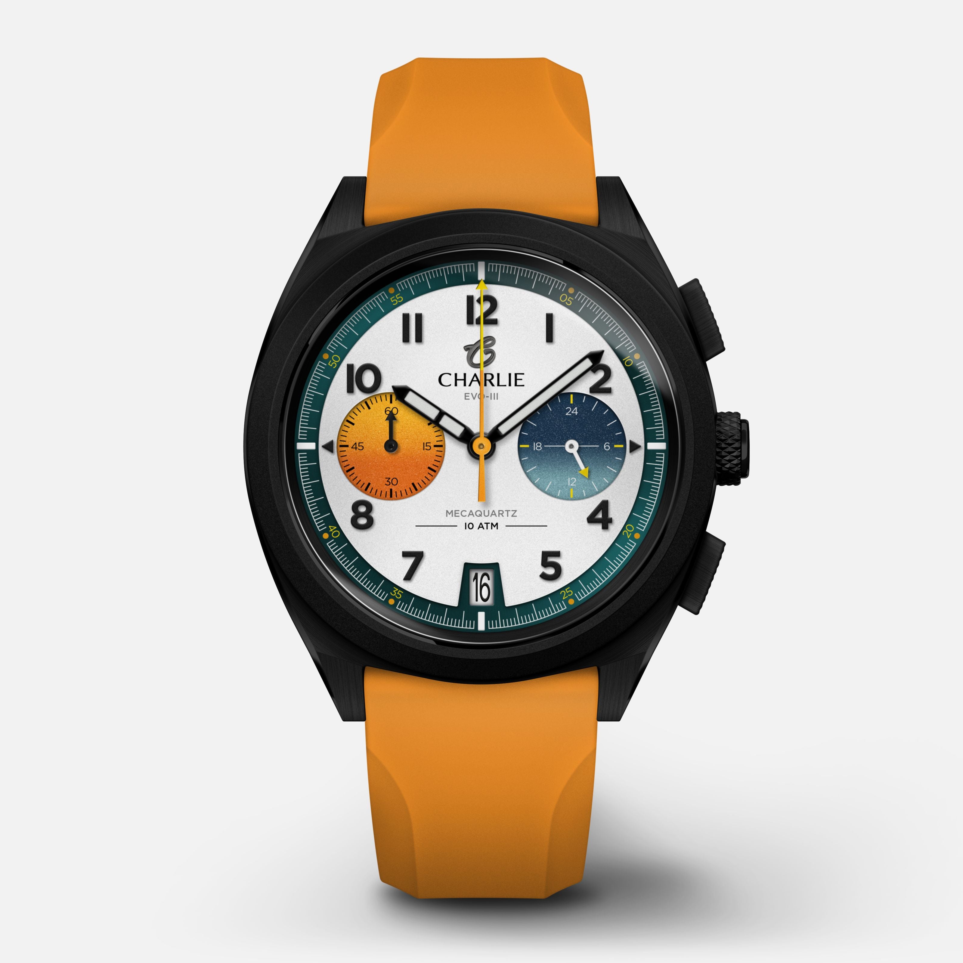 charlie-paris-grx-chronographe-evo-iii-montre-sport-homme-39mm-pvd-noir-cadran-b image 1
