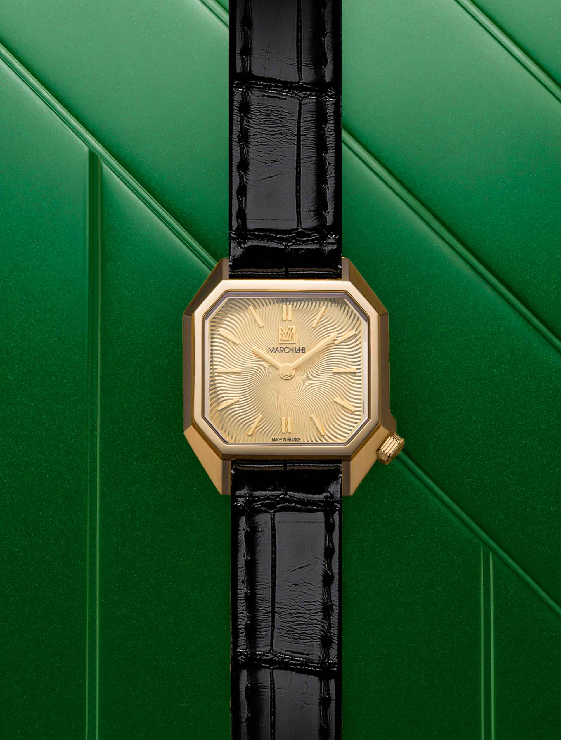 march-la-b-lady-mansart-spirale-or-montre-femme-octogonale-26-mm image 3