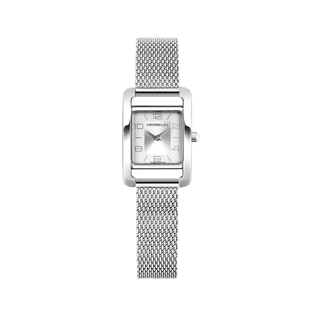herbelin-5e-avenue-montre-femme-quartz-acier-maille-milanaise image 1