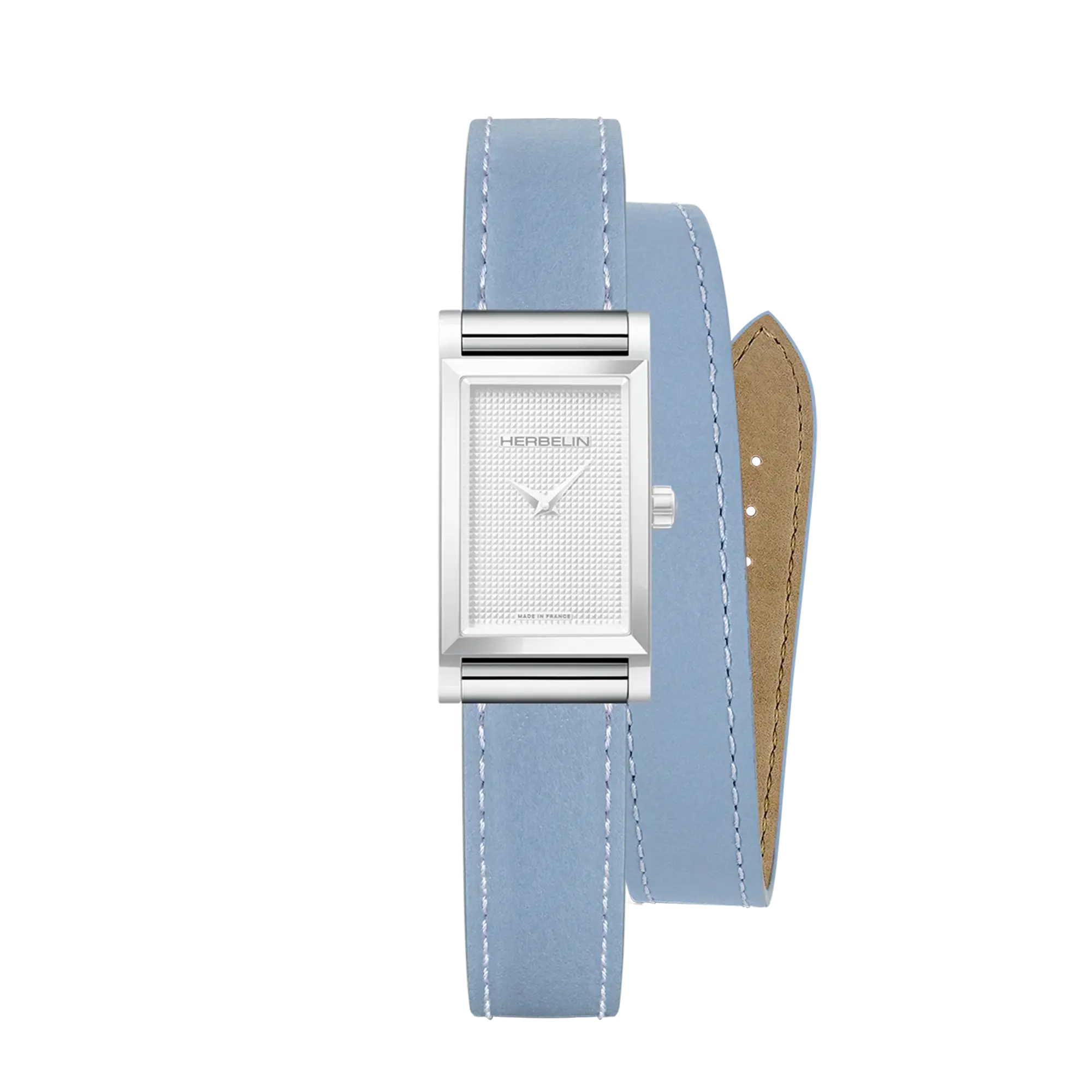 herbelin-antar-s-bracelet-double-tour-cuir-bleu-arctique image 2