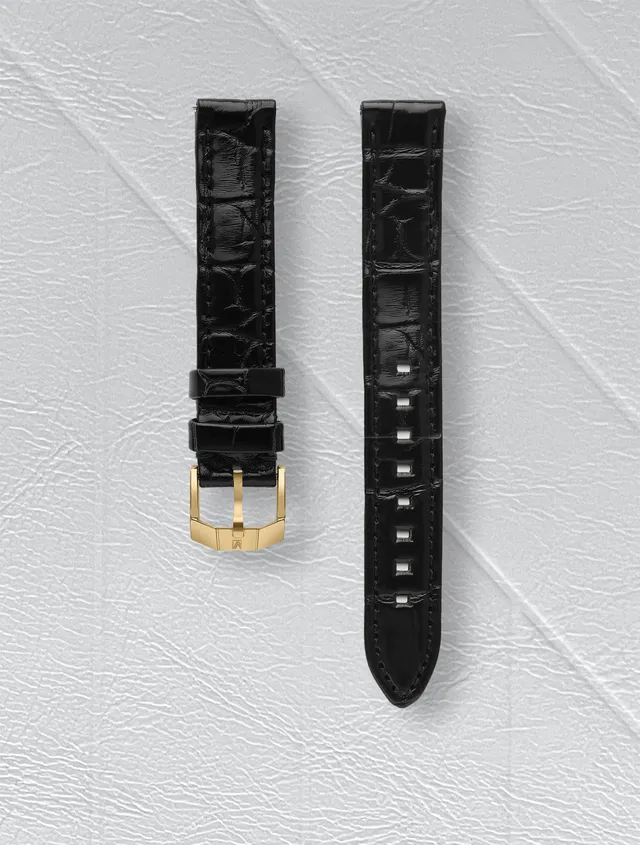march-la-b-bracelet-alligator-noir-14-mm-milady-mansart image 1