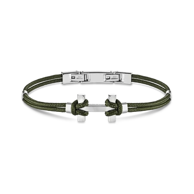 herbelin-amarrage-bracelet-homme-acier-et-nylon-kaki image 1