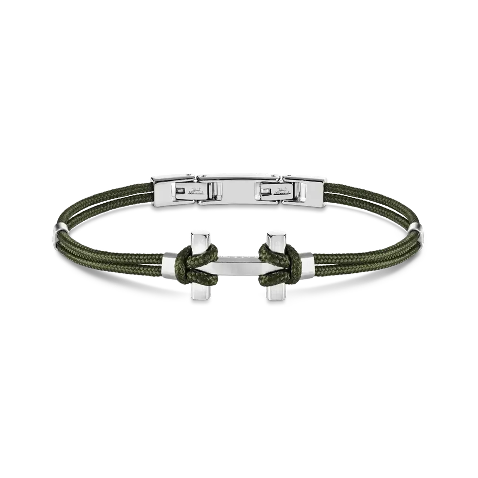 herbelin-amarrage-bracelet-homme-acier-et-nylon-kaki image 1