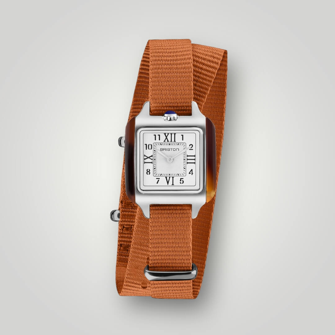 briston-clubmaster-lady-bracelet-nato-12-mm-marron image 2