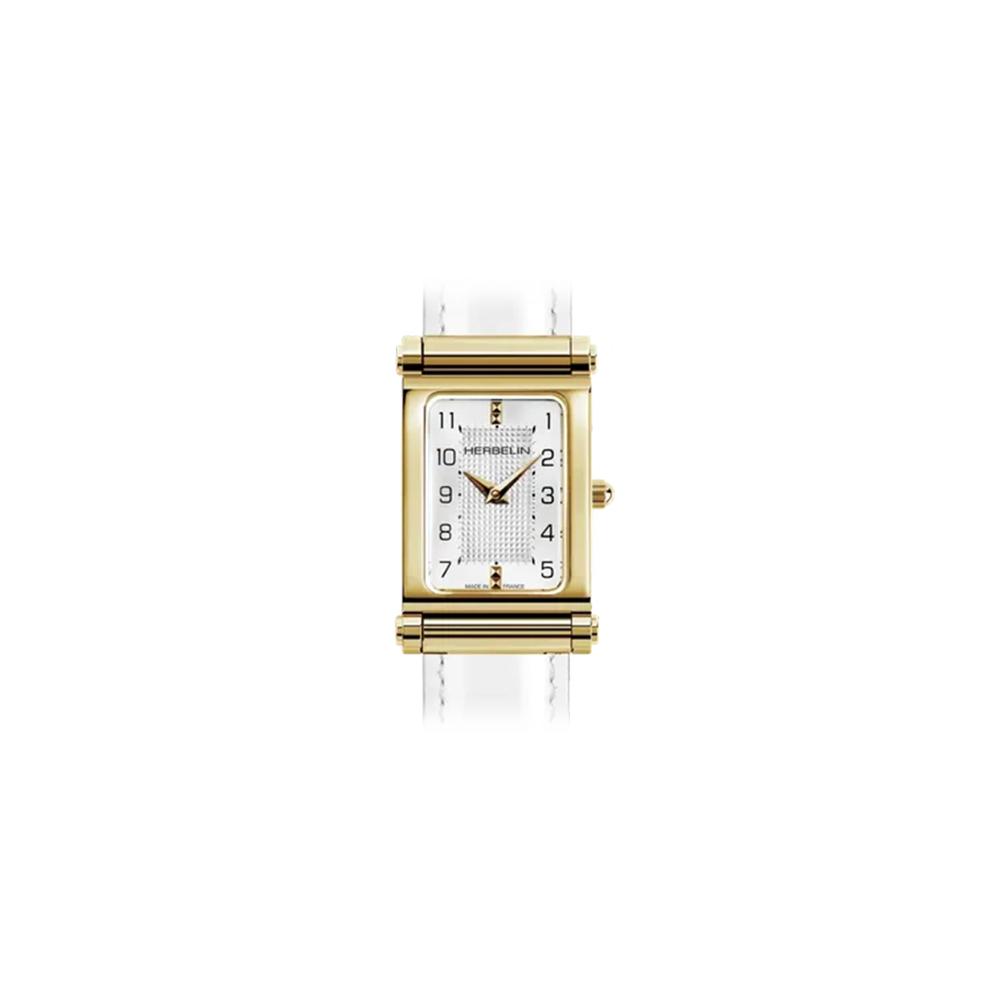 herbelin-antar-s-galb-classique-dor-bo-tier-rectangulaire-pvd-or-jaune-quartz image 2
