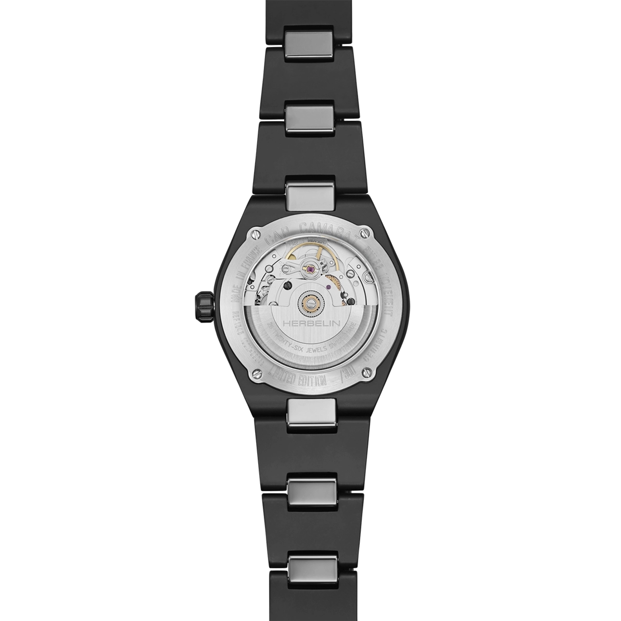 herbelin-cap-camarat-automatique-c-ramique-noir-mat-dition-limit-e-montre-homme image 4