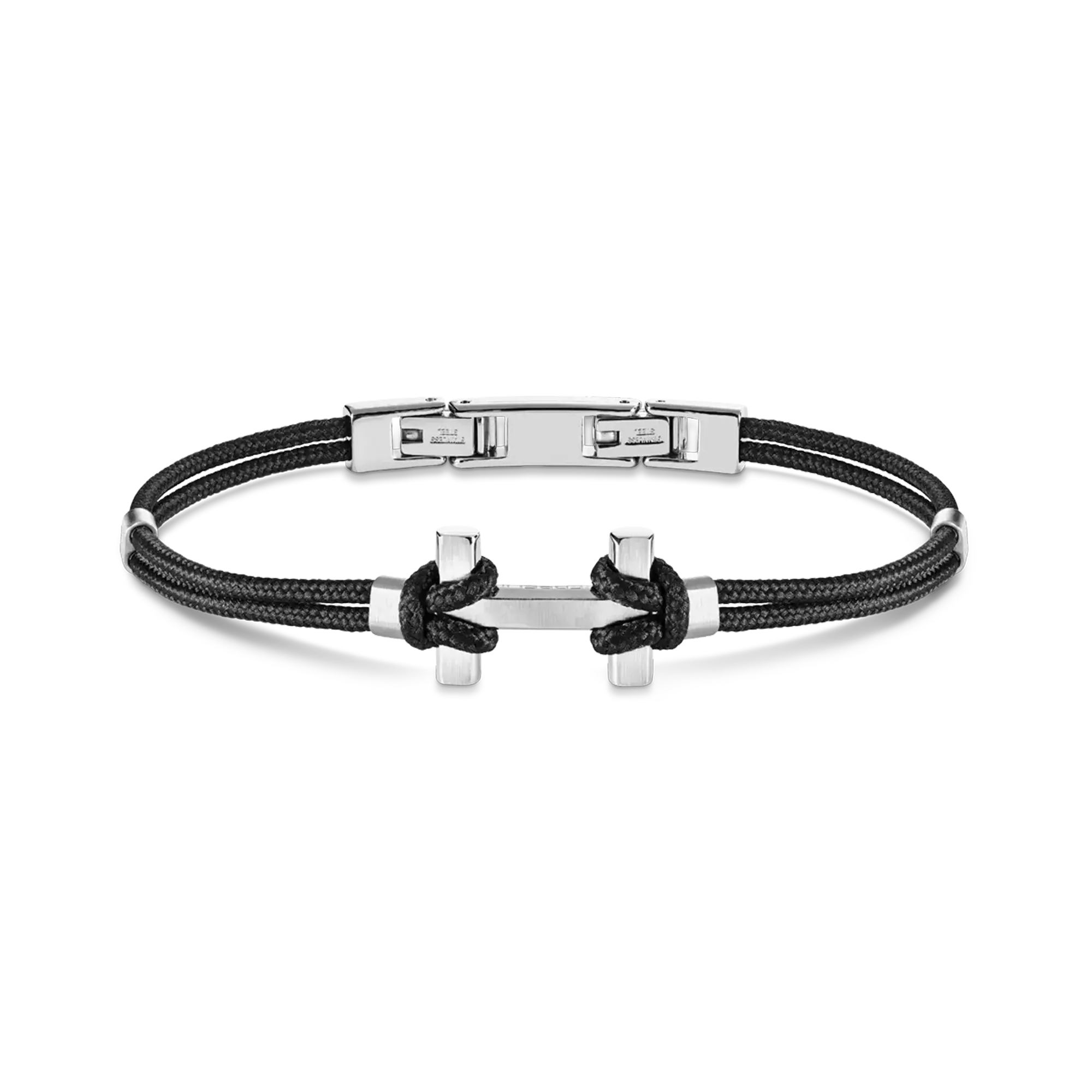 herbelin-bracelet-amarrage-acier-noir-bijou-homme image 1