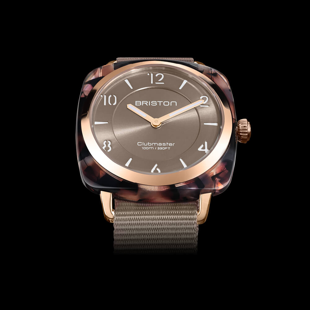 briston-clubmaster-chic-hm-36-mm-gold-gris-taupe-quartz image 3