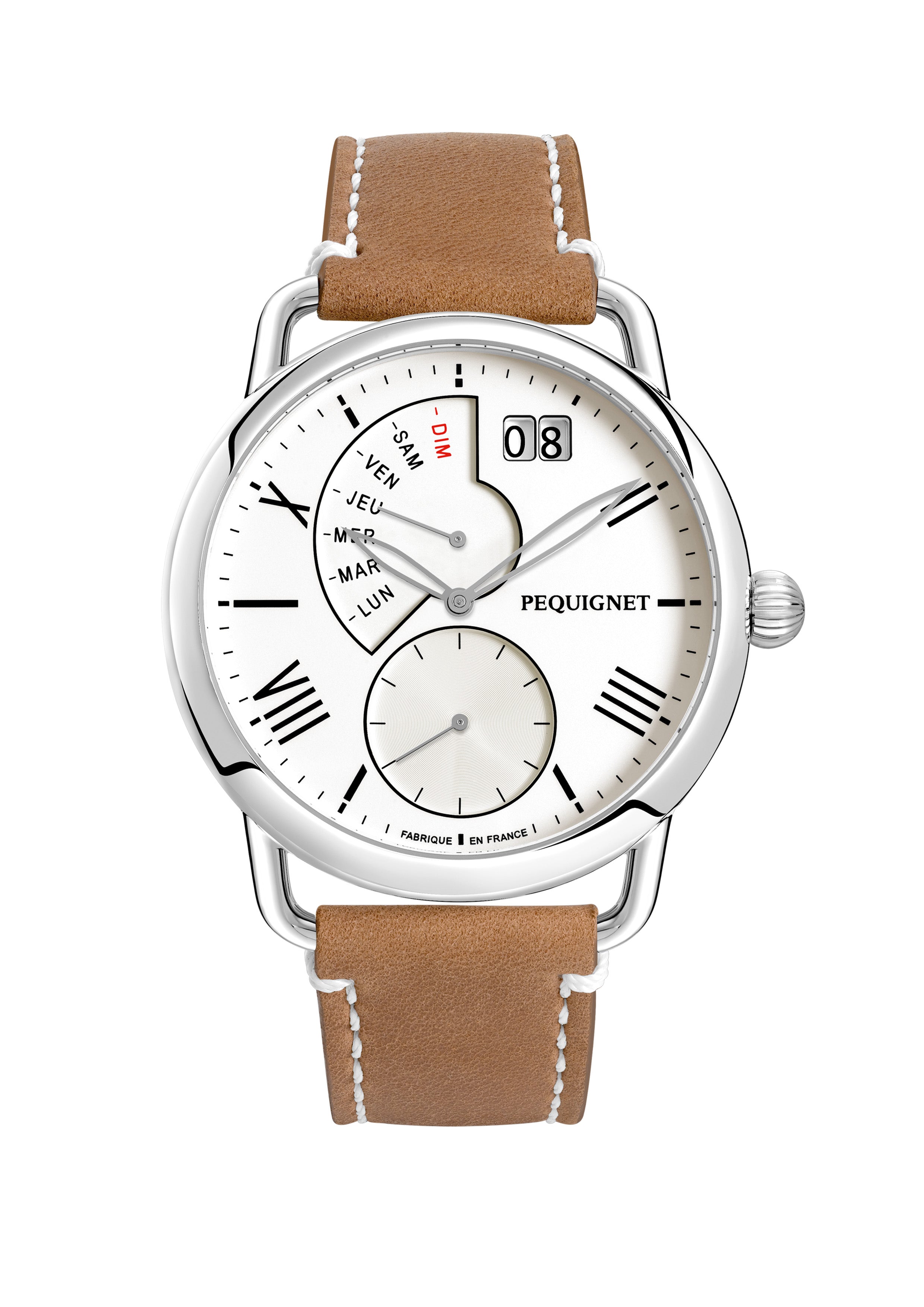 pequignet-equus-origine-montre-homme-42-mm-quartz-cuir image 1