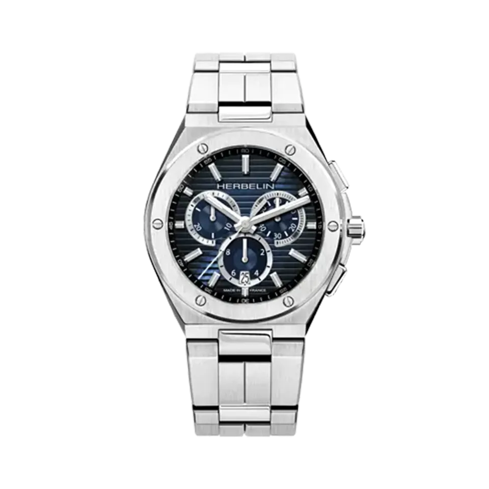 herbelin-cap-camarat-homme-quartz-chronographe-bleu-acier image 1