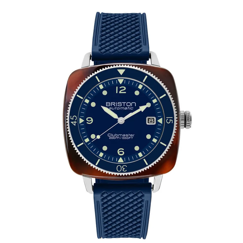 briston-clubmaster-legend-diver-automatique-hms-40-mm-bleu-marine-200m image 1