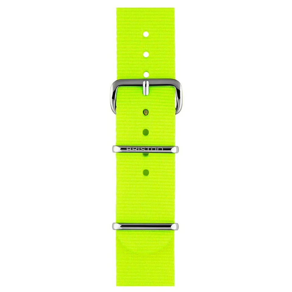 briston-clubmaster-classic-bracelet-type-nato-20-mm-jaune-fluo image 1