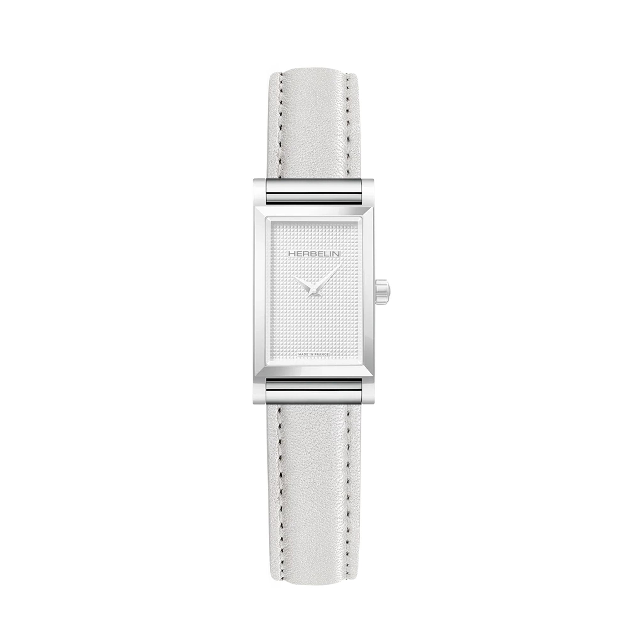 herbelin-antar-s-bracelet-simple-cuir-blanc-mail-bracelet-interchangeable image 2