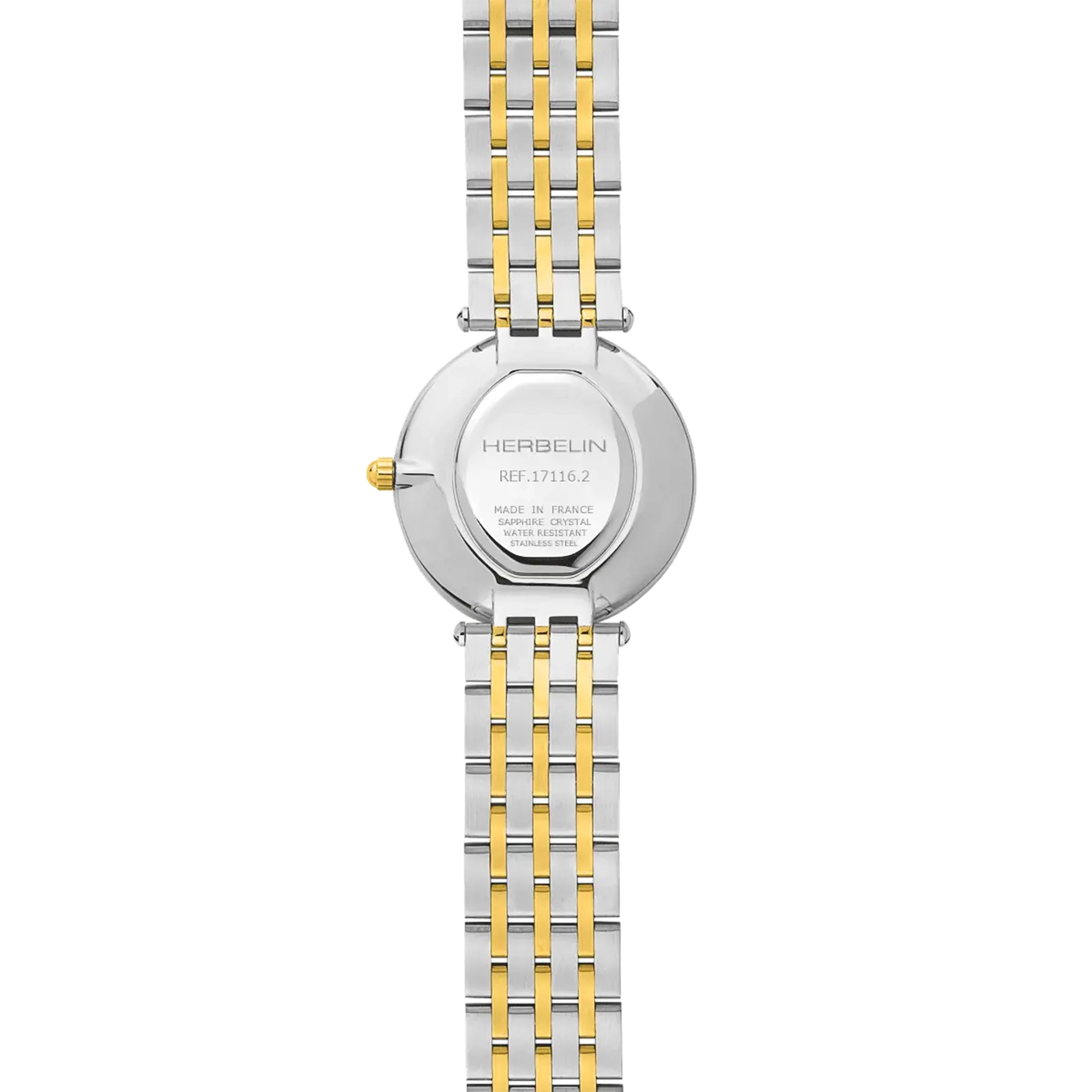 herbelin-epsilon-montre-quartz-femme-bicolore-pvd-or-jaune-diamants-nacre image 4