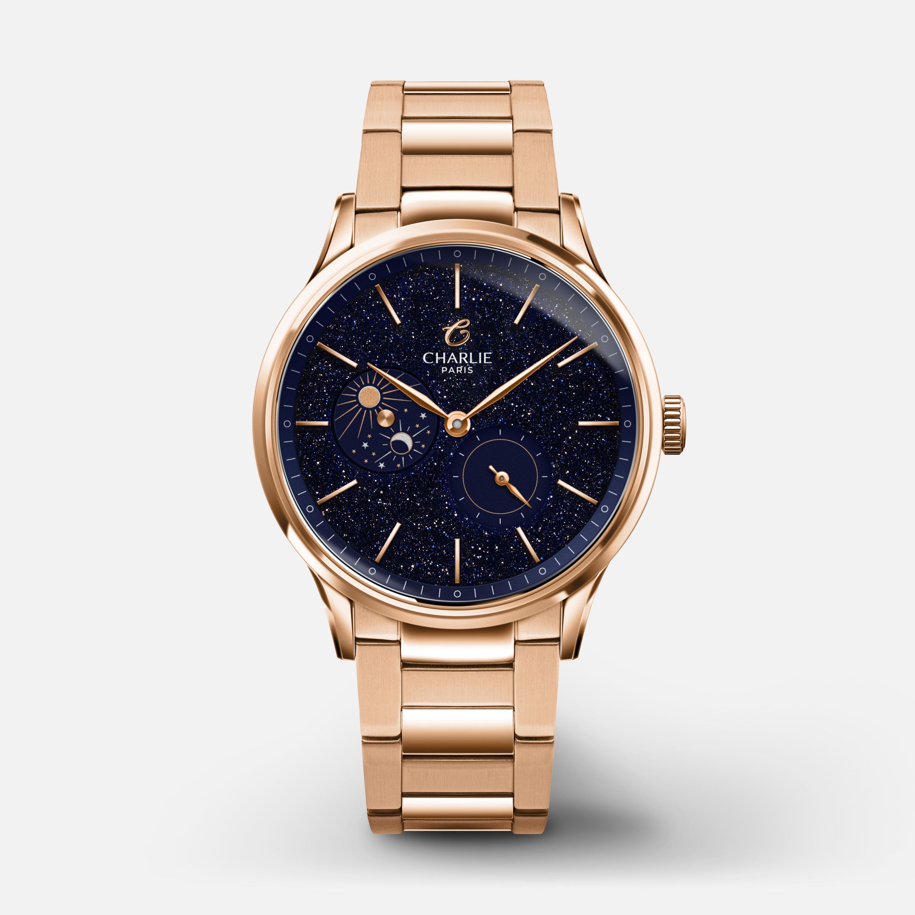 charlie-paris-initial-36-jour-nuit-montre-automatique-femme-36-mm-aventurine-dor-3 image 8