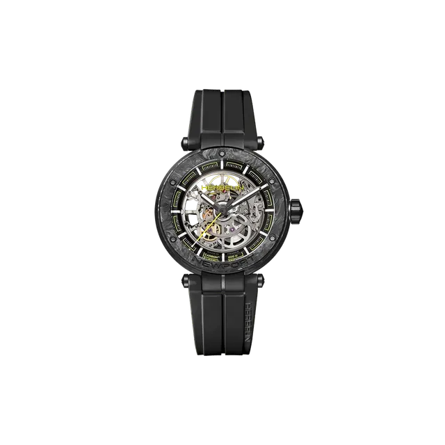 herbelin-newport-carbone-titane-squelette-noir-montre-homme-dition-limit-e image 1