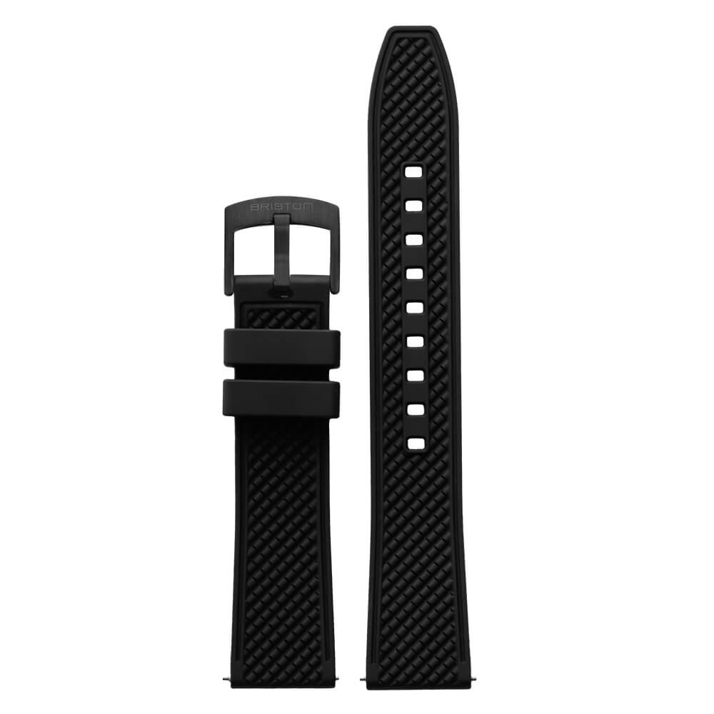 briston-clubmaster-classic-bracelet-rubber-fkm-20-mm-noir image 4