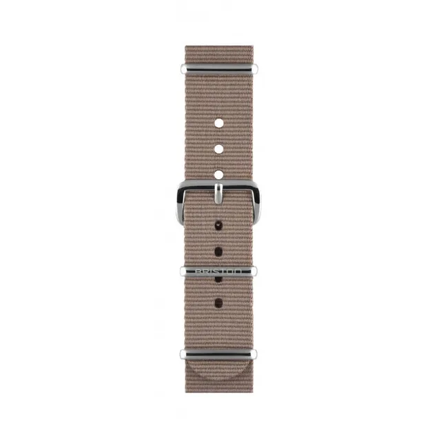 briston-clubmaster-classic-bracelet-nato-nylon-18-mm-gris-taupe image 1