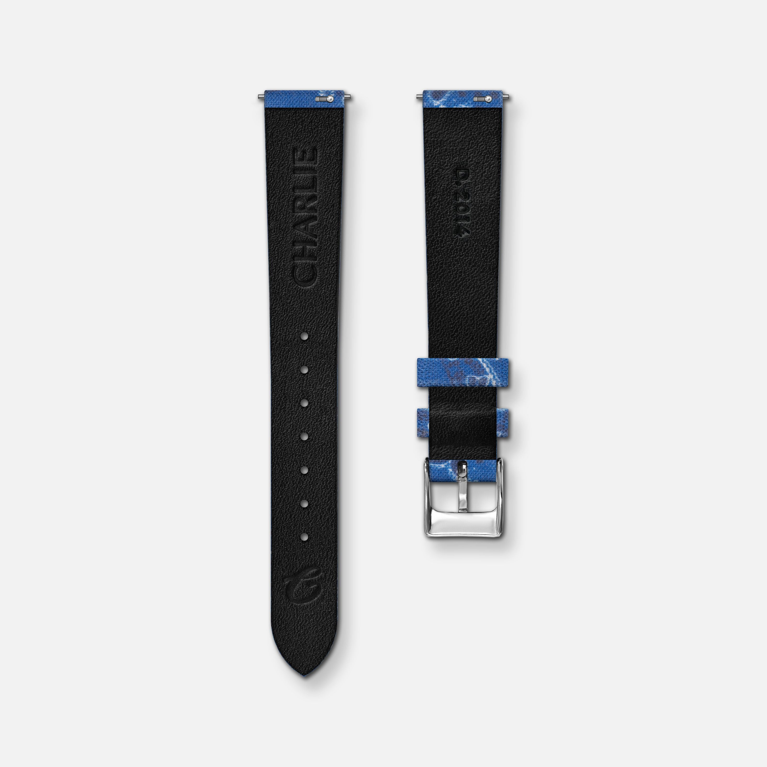 charlie-paris-bracelet-tissu-bandana-bleu-14mm image 2